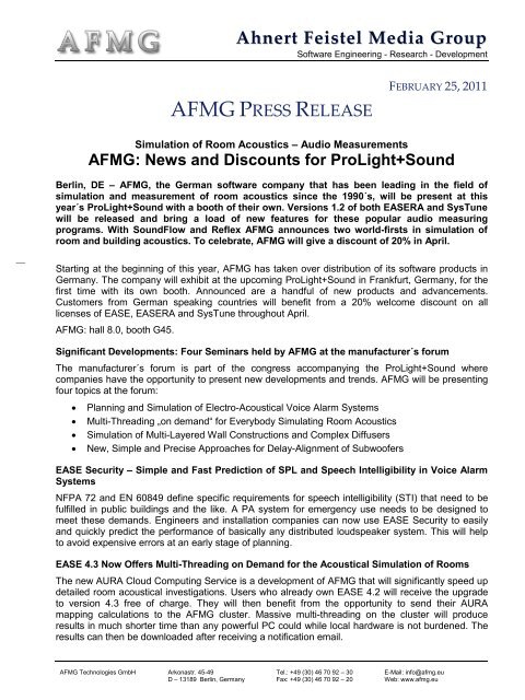 AFMG Reflex Manual