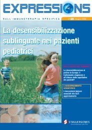 La desensibilizzazione sublinguale nei pazienti ... - Stallergenes