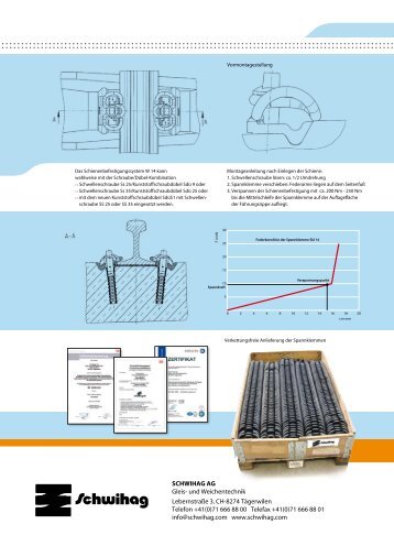 InnoVatIVe GleIS- und WeIchentechnIk - Schwihag