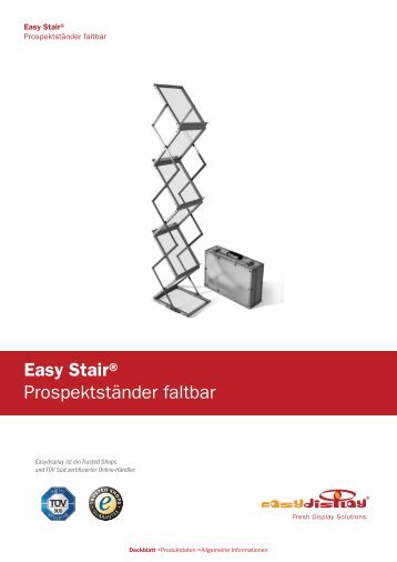 Easy Stair® Prospektständer faltbar - Easydisplay.com