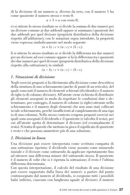 Guida Nel mondo dei numeri e delle operazioni 2 - Edizioni Centro ...