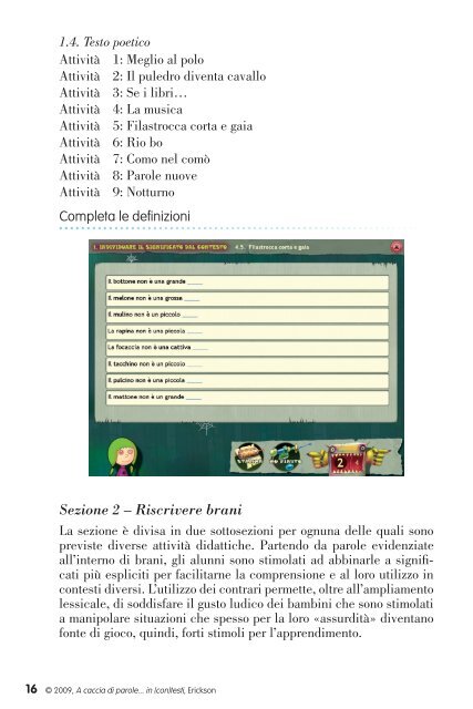 Guida A caccia parole... in (con)testi - Edizioni Centro Studi Erickson