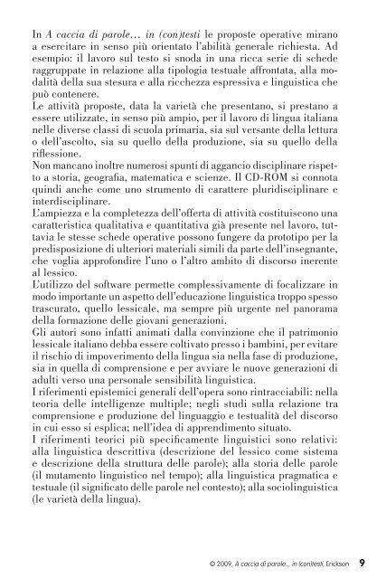 Guida A caccia parole... in (con)testi - Edizioni Centro Studi Erickson