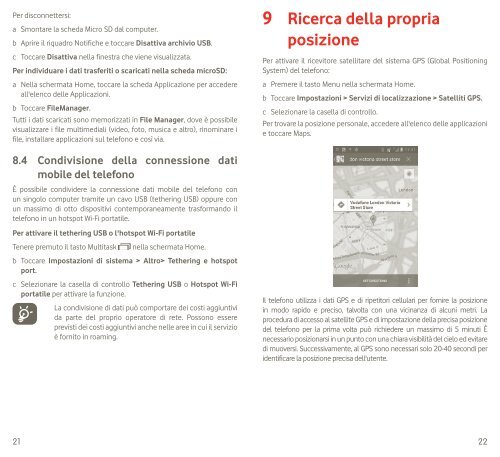 Guida rapida all'uso Vodafone Smart III