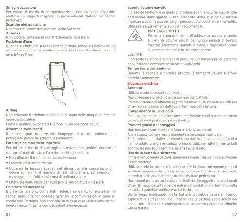 Guida rapida all'uso Vodafone Smart III