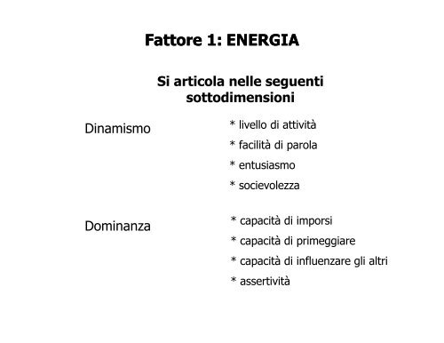 terza lezione - Facoltà di Scienze della Formazione