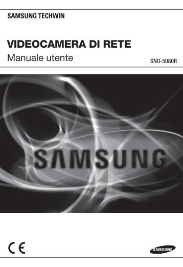 Manuale per il prodotto Telecamera IP Samsung SNO-5080R IR 1.3 ...
