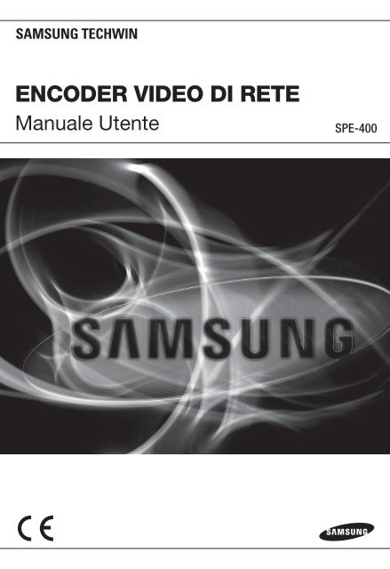 Manuale per il prodotto Samsung SPE-400 codificatore video 4CH ...