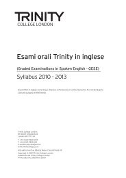 Syllabus 2010 - 2013 - Trinity College London