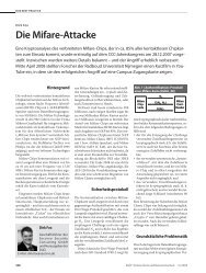 Die Mifare-Attacke - Secorvo Security Consulting GmbH