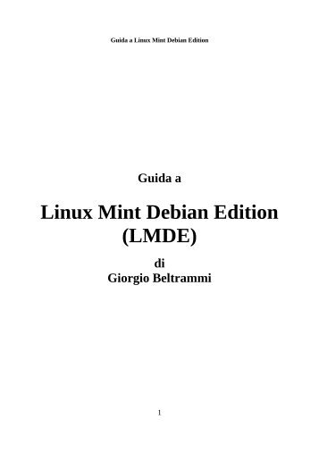 Guida a Linux Mint Debian Edition (LMDE) - Linux Guide