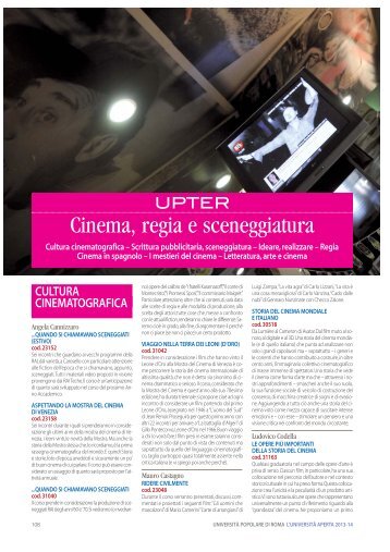 Cinema, regia e sceneggiatura - Upter Gratis