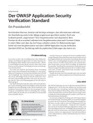 Der OWASP Application Security Verification Standard - Secorvo ...