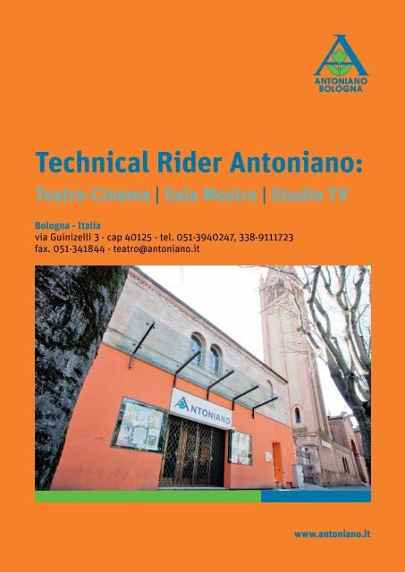 Scarica il Technical Rider - Antoniano