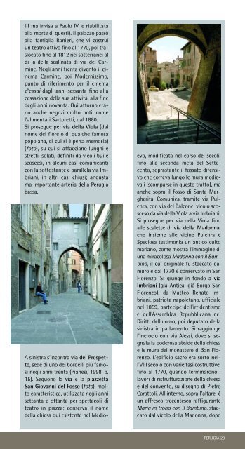 ITINERARIO PERUGIA NASCOSTA - Comune di Perugia