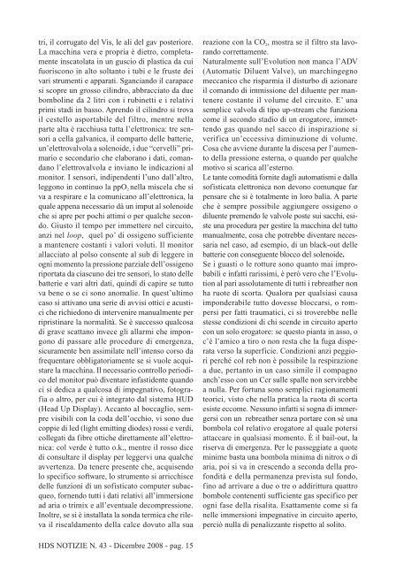 HDS NOTIZIE N. 43 - Dicembre 2008 - pag. 2 - The Historical Diving ...