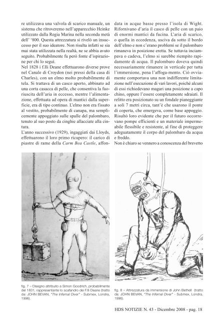 HDS NOTIZIE N. 43 - Dicembre 2008 - pag. 2 - The Historical Diving ...