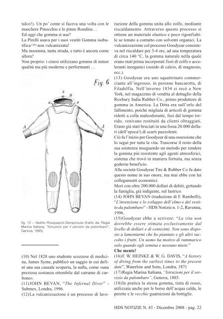 HDS NOTIZIE N. 43 - Dicembre 2008 - pag. 2 - The Historical Diving ...