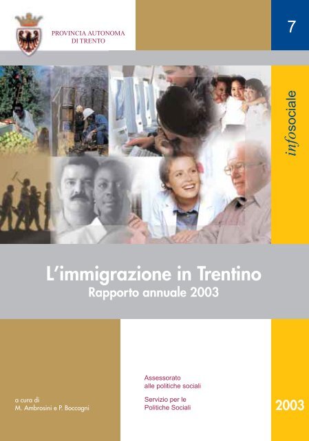 Immigrazione in Trentino 2003_Infosociale 7.pdf - Cinformi