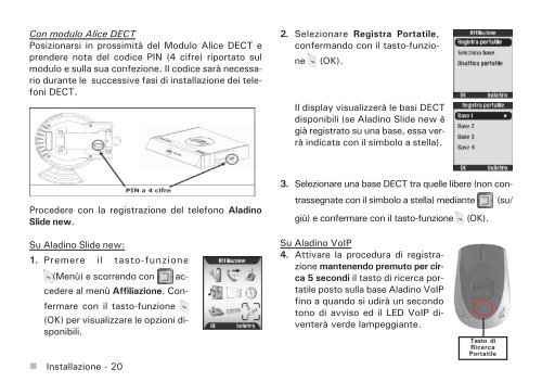 Manuale d'uso Aladino Slide New - Telecom Italia