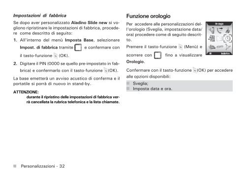 Manuale d'uso Aladino Slide New - Telecom Italia