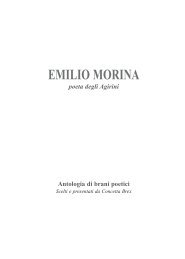 Le poesie di Emilio Morina -516kb - Agyrion