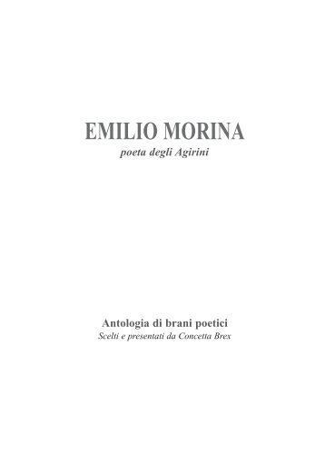 Le poesie di Emilio Morina -516kb - Agyrion