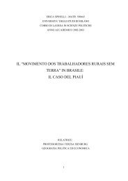 Il Movimento Sem Terra in Brasile: il caso del Piauí