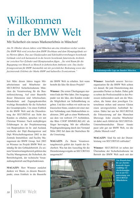 Willkommen In Der Bmw Welt Securitas