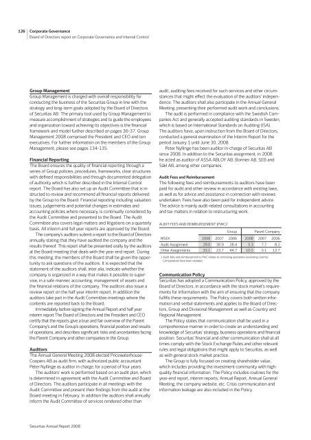 Annual Report 2008 - Securitas