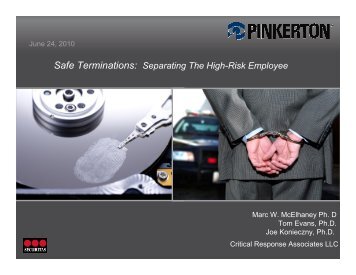 Safe Terminations: Separating The High-Risk Employee - Securitas