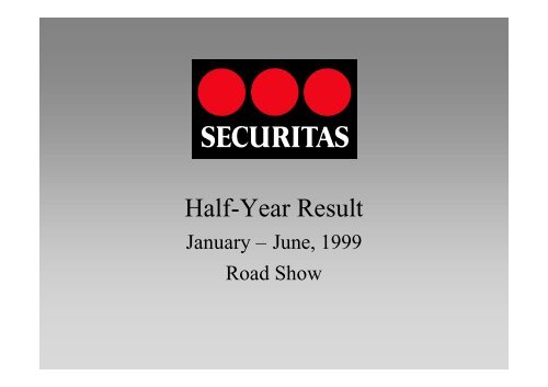 Interim Report Jan-Jun 1999.pdf - Securitas