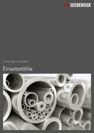 07 Einsatzstähle (178 KB) - Seeberger GmbH & Co. KG