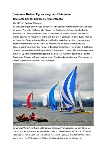 Presse - Seebrucker Regatta-Verein