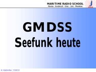 MARITIME RADIO SCHOOL GMDSS – Seefunk heute