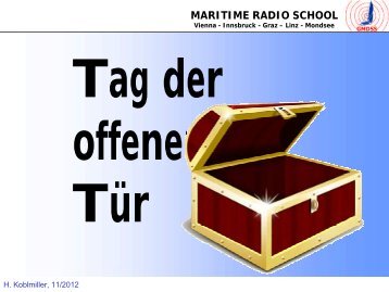 MARITIME RADIO SCHOOL Begrüßung