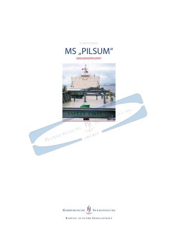 MS „PILSUM“ - Hamburgische Seehandlung