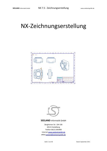 NX-Zeichnungserstellung - Seeland Informatik GmbH