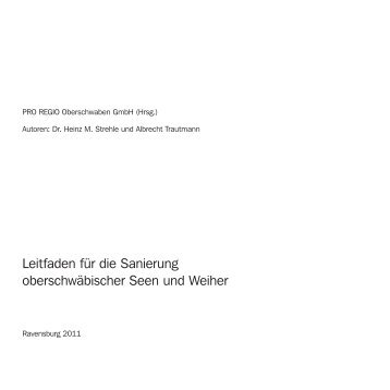 Leitfaden für die Sanierung oberschwäbischer Seen und Weiher