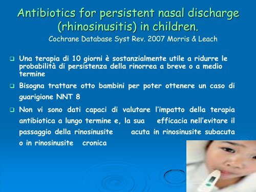 GRAZIA DINNELLA Trattamento della rinosinusite in età pediatrica