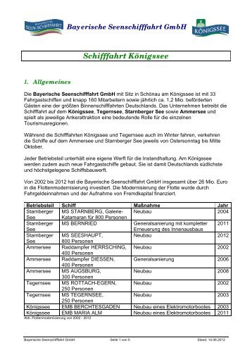 PDF download - Bayerische Seenschifffahrt GmbH