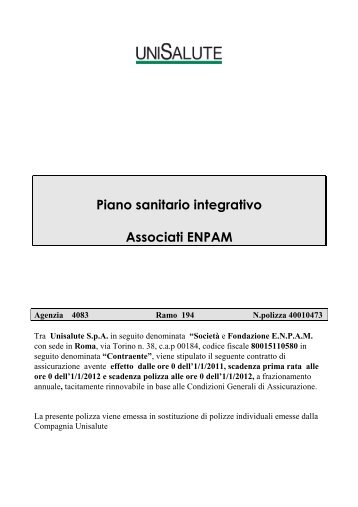 19-11 Condizioni definitive Per Sito piano integrativo - Enpam