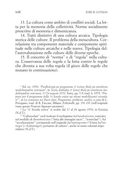 Tesi per una semiotica delle culture - Facoltà di Scienze della ...