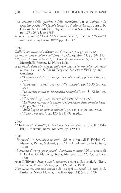 Tesi per una semiotica delle culture - Facoltà di Scienze della ...