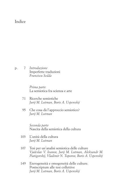 Tesi per una semiotica delle culture - Facoltà di Scienze della ...