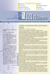 editoriale sommario - fondazione irccs istituto neurologico carlo besta