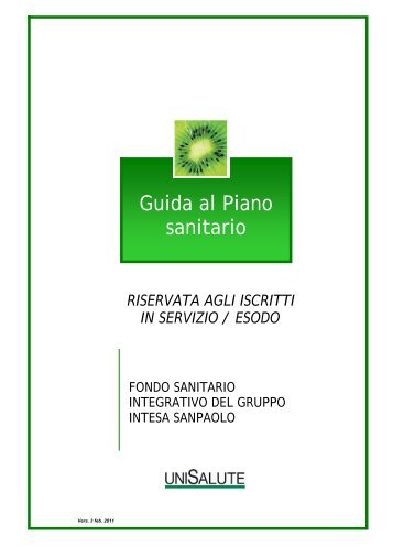 Guida al Piano sanitario - Fondo Sanitario Integrativo del gruppo ...