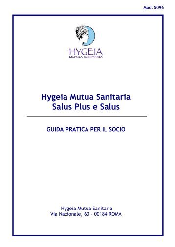 Guida Hygeia Mutua Sanitaria - Salus Plus + Salus 2010