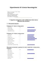 Scienze Neurologiche - Università degli Studi di Milano