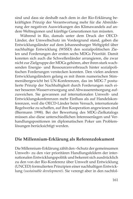 Die Millennium-Entwicklungsziele - sef